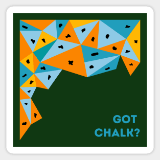 Got Chalk? Bouldering Blue Sticker